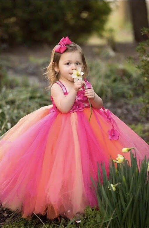 Hot Pink Flower Girl Dresses